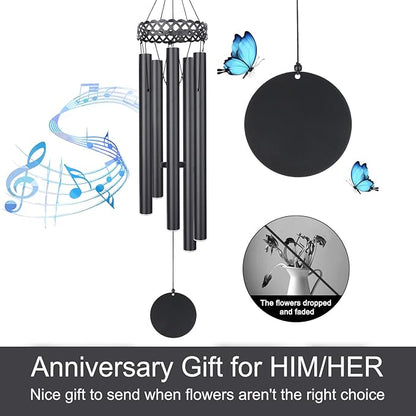 Anniversary Wind Chime for Husband & Wife, Wedding Day Gift for Husband from Wifey, Men Women Anniversary Couple Wedding Day Wife, Married Anniversaries 1st to 5th 10th 15th 25th 35th 45th 50th 55th