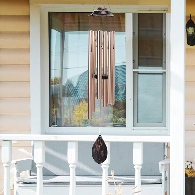 Taman Wind Chimes for Outside, 40”Aluminum Deep Tone Wind Chimes Sympathy Memorial for Loss of a Loved One Condolence Gift Garden Patio Outdoor Home Decoration