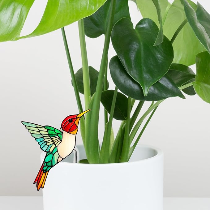 Hummingbird Gifts for Women Mom Grandma, Hanging Planter for Indoor Outdoor Garden, Bird Lover Plant Decor, Mothers Day Birthday Gifts from Daughter Son16