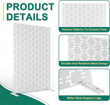 72" H×47" W Metal Privacy Screen Outdoor Privacy Screen Freestanding, Outdoor Privacy Screens and Panels for Patio Lawn Deck(Consists of 3 Panels)