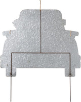 Glitzhome 26"H Easter Metal Truck Yard Stake Standing Lawn Garden Patio Outdoor Sign Wall Decor
