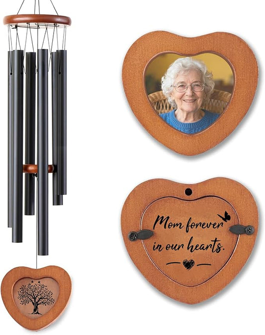 Memorial Wind Chimes for Loss of Mother - 36'' Outside Sympathy Wind Chimes Gifts for Loss of Mom, Windchimes in Memory of Mom Mother, Home Outdoor Garden Porch Patio Decor