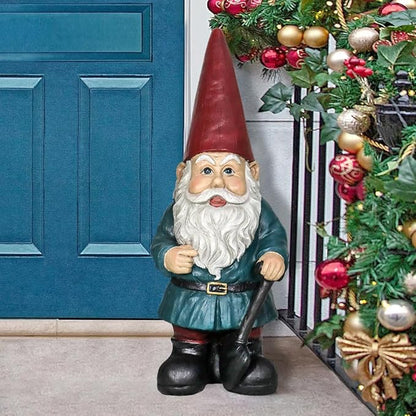 SKYFIRE 34.4” H Outdoor Garden Statues - Concrete Yard Decorations Statues with Santa Claus Design for Home Decor, Christmas Lawn Ornament for Garden, Yard, Park Xmas Party - Christmas Garden Gifts