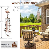 JUNQIU Flamingo Gifts for Women, Flamingo Wind Chimes for Outside, Gifts for Mother/Mom/Grandma/Sister/Mom
