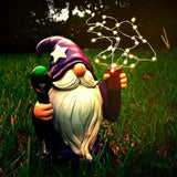 Joint Honglin Resin Gnome Statue Outdoor Decor Waterproof Firework Solar LED Lights Gnomes Garden Sculpture Decorations for Outside Lawn Patio Yard Ornament Gifts (Gnome)