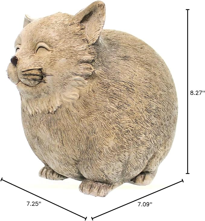 Roman Pudgy Pal Garden Figure, 75263, Standing Cat, 7.25 inches tall