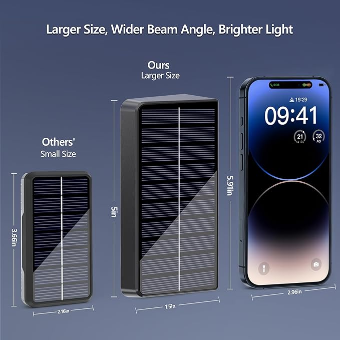 Brizled 16 Pack Fence Solar Lights, 11 Modes & 9 Colors - Warm White/Cool White/RGB Color Changing IP65 Waterproof Outdoor Wall Lights, 100 Lumens Outdoor Solar Deck Lighting for Railing Wall Fence