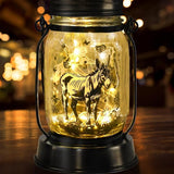 kyoryuger Donkey Gifts for Women/Men Donkey Solar Lanterns Mom Birthday Burro Animal Lovers Lantern Animal Memorial Lights Solar Garden Decoration for Yard, Patio,Backyard,Porch Torches, Home Decor