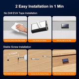 16 Pack Warm White Solar Powered Stair Lights for Outside Waterproof Deck Step Safety LED Ourdoor Decorative Lamps for Railing, House, Pathway, Backyard, Patio, Garden, 2 Easy Installation in 1 Min
