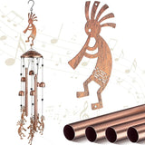 Kokopelli Wind Chimes Outdoor Decoration for Women Men Mom Wife Grandma Birthday Gifts Memorial Metal Kokopelli Wind Chimes for Outside Indoors, Patio, Home, Porch, Yard Decor, Garden Decor