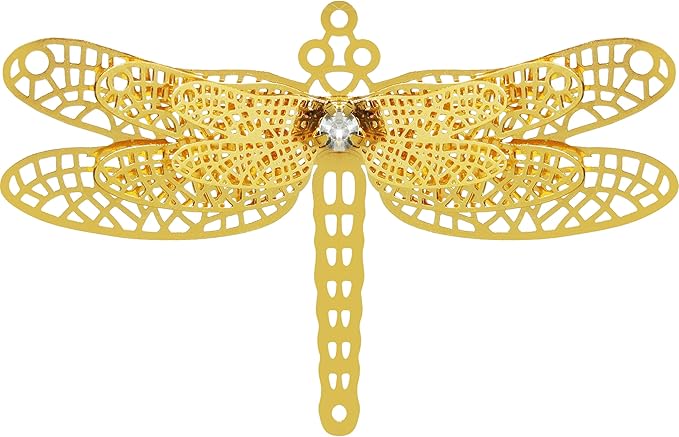 10pcs Gold Dragonfly Suncatcher Hanging Window Pendant DIY Metal Part Ornament Gifts