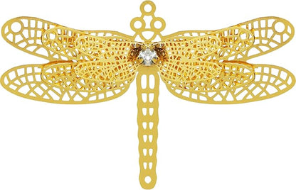 10pcs Gold Dragonfly Suncatcher Hanging Window Pendant DIY Metal Part Ornament Gifts