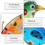 John's Studio Garden Decor for Outside - Outdoor Statue Decorations Metal Bird Glass Yard Art Décor, Lawn Ornaments for Patio Yard Porch, Housewarming Gift - 3 PCS