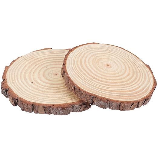 ibasenice 2Pcs Wood Log Garden Stepping Stones for Outdoor Walkway Decorative Durable Pathway Enhancer for Landscaping for Lawn and Garden Pathways