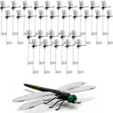 2026 New 40 Pcs Dragon Fly Clips for Bugs Repellent, 3D Artificial Dragonfly Hat Clip, Dragonfly Garden Decor (30PCS)