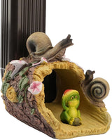 Snail Statue Gutter Downspout Extensions Decorative, Rain Gutter Downspout Splash Block Extender Cover, Gutter Extender Diverter Fit for 3" × 4" Downspouts