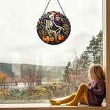 Skull Window Decor, Luminous Acrylic Suncatcher Hanging Ornaments, 7.9'' Colorful Home Decor, Halloween & Christmas Decoration Gifts