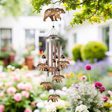 Bear Wind Chimes for Outside - Bear Gifts for Women Men, Memorial Wind Chimes for Home Outdoor Garden Patio Yard Porch Decor, Mom Grandma Birthday Mother's Day Idea