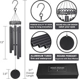 Memorial Wind Chime Sympathy Gift, in Memory of Dad Mom Loved One Healing, Loss of Mom Dad, Bereavement Remembrance Condolence Memorial Gift for Men, Women, Family, Relatives, Neighbors, Friends