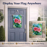 Caroline's Treasures Alabama Camellia in Watercolor Garden Flag Mailbox Flag Decorative Yard Flag Banner Outside Patio Artwork Yard Flower Beds, Garden Size, Multicolor
