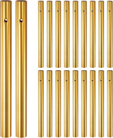 M METERXITY 20-Pack Wind Chime Tubes, Aluminum Wind Chime Empty Tubes, Metal Wind Bell for Adults Arts and Crafts/DIY Home Garden Outdoor Hanging Decorations [1x12cm, Gold]