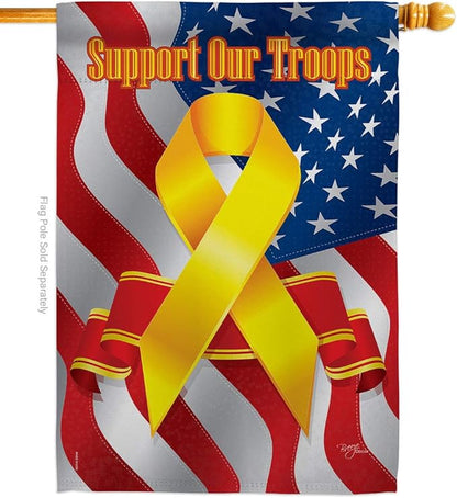 Marine Corps House Flag - Pack Armed Forces USMC Semper Fi United State American Military Veteran Retire Official Support Our Troops - Banner Small Garden Yard Gift Double-Sided 28 X 40