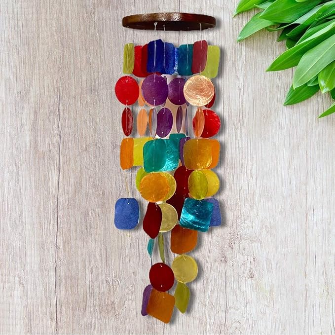 Chesapeake Bay LTD. 26" L Capiz Shell Windchime Mulit Colored 10705