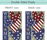 Seasonal Garden Flags Set of 12 Double Sided 12x18 Inch, Small Yard Flags for Outside, Christmas Halloween Easter Valentine's Day Decor, Spring Summer Fall Winter Holiday Garden Decorations