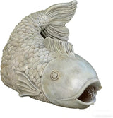 Fish Gutter Guardian Downspout Extender - Decorative Rainwater Splash Block Statue with Realistic Stone Finish,for Garden,Yard Lawn Drainage Decor