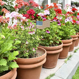 Patriotic Rustic Metal Yard Garden Stake, Small American Flag US Garden Flag 4th of July Decoration Stars and Stripes Design 2.5"x5"