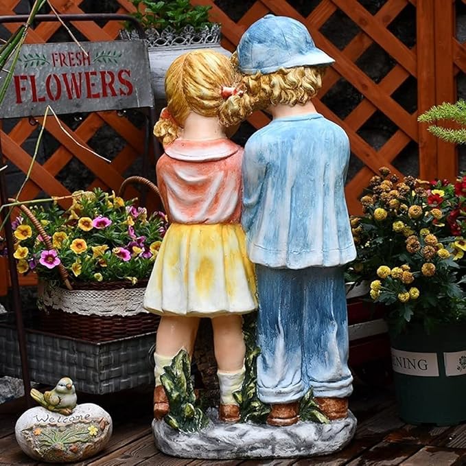 Garden Ornaments Decor Statue Outdoor,Art Statue Garden Gifts Garden Sculpture Decoration Outdoor Garden Character Statue Decoration Ornaments Garden Landscape Courtyard Decor, Used for Lawn