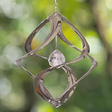 Red Carpet Studios The Original Helix Cosmix Wind Spinner, 11-Inch, Chrome and Crystal