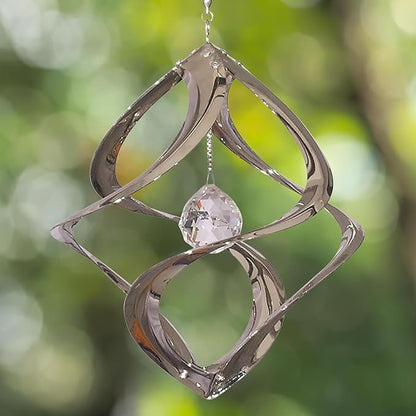 Red Carpet Studios The Original Helix Cosmix Wind Spinner, 11-Inch, Chrome and Crystal