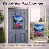 Caroline's Treasures Washington Coast Rhododendrons in Watercolor Garden Flag Mailbox Flag Decorative Yard Flag Banner Outside Patio Artwork Yard Flower Beds, Garden Size, Multicolor