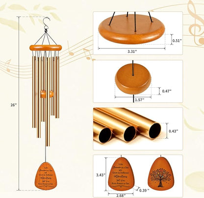 Gifts for Mom, Moms Wind Chimes, Best Gift for Mom, Mother Birthday Gift from Daughter Son, Love Reminder Gifts for Birthday Thanksgiving Christmas