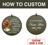 Personalized Wind Chimes, 36inch Custom Sympathy Words for Loss of Loved Dad/Mom, Cardinal Memorial Gifts Keepsake, Decorative Wind Chime Outdoor Decor (Produced in USA)