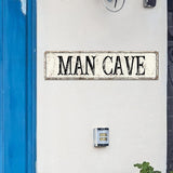 Madcolitote Personalized Man Cave Street Sign Vintage Man Cave Wood Signs Wall Art Rustic Wall Decorations for Living Room Home Decor for Home Man Cave Door Porch Garden Party 6x24in