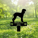 Custom Bedlington Terrier Metal Memorial Garden Stake Personalized Pet Grave Marker Name Sign Remembrance Stake Decor Sympathy Dog Loss,Outdoor Statues for Yard Garden Lawn Patio Pathway Grave Gift.