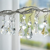 kanpura Crystal Chandelier Prisms,Crystal Sun Catcher Kit,Rainbow Hanging Crystals Suncatcher for Window, Christmas Tree,Home Decor(Clear,12pcs)