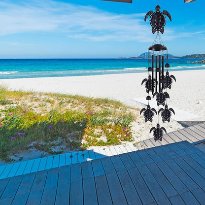 Sea Turtles Wind Chimes Outdoor Decoration, Turtle Wind Catcher, Retro Wind Bells, Memorial Wind Chime, Blessing Windchimes for Home,Balcony,Yard,Room,Xmas,Party,Indoor,Garden Decor, Gifts for Mom
