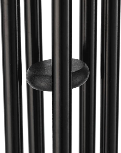 Glitzhome 38" H Large Metal Wind Chime, Classic Black Wind Chimes with Wind-Catcher, Memorial Windchime for Patio, Garden, Outdoor Home Decor