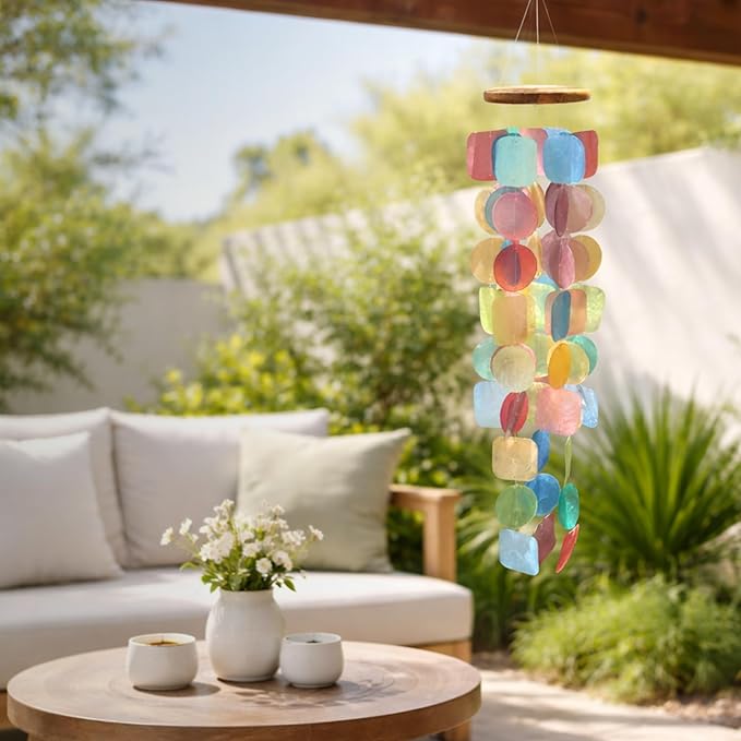 Solange & Frances Garden Decor, Patio Decor, Wind Chimes for Outside,Patio Decorations Outdoor and Front Porch Decor. Unique Gifts for Women, Ideas, Birthday Gifts for Women