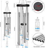Virekm Windchimes Outdoors Clearance, Door Chime Wind Chimes for Outside Sympathy Wind Chimes for Patio Decoration, Garden Decor. Zen Garden Decor(Wishing Bottle)
