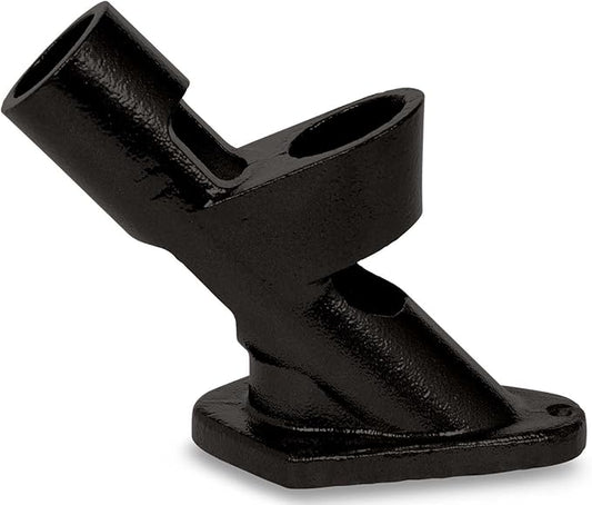Evergreen Flag Bracket Two-Position 45 and 90 Degree | Cast Iron | Black | Hardware Incl | Outdoor Home and Garden Décor | Residential or Commercial | Wood Metal Plastic Pole - Not Included