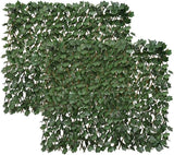 Expandable Fence Privacy Screen for Balcony Patio Outdoor,Decorative Faux Ivy Fencing Panel,Artificial Hedges (Single Sided Leaves)