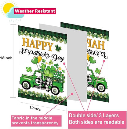 Garden Flag Set of 12 Double Sided Double Stitched 12x18 Inch, Seasonal & Holiday Yard Flags for Outside, All Seasons, 7 Major Holidays, Home Sweet Home Decor for Patio Lawn