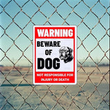 Beware of Dog Sign Mastiff Metal Sign Warning Beware of Dog Signs for Fence Outdoor Farm Garden Gate Home Yard Decor 8x12 Inch