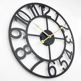 Exact Large Outdoor Clock, 30 Inch Patio Decorative Wall Clock Silent Non Ticking Battery Operated, Modern Black Metal Clock for Pool Area, Living Room, Farmhouse, Kitchen