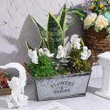 Kisangel Angel Wings Ornaments Resin Garden Sculpture 2.8 Inch Decorative Angel Wing Statue for Outdoor Patio Lawn Decor