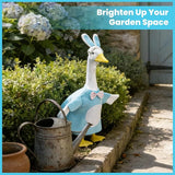 Independence Day Style Cute Outfit for 23-Inch Cement Goose – Outdoor Garden Yard Porch Decor